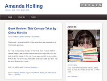 Tablet Screenshot of amandaholling.com